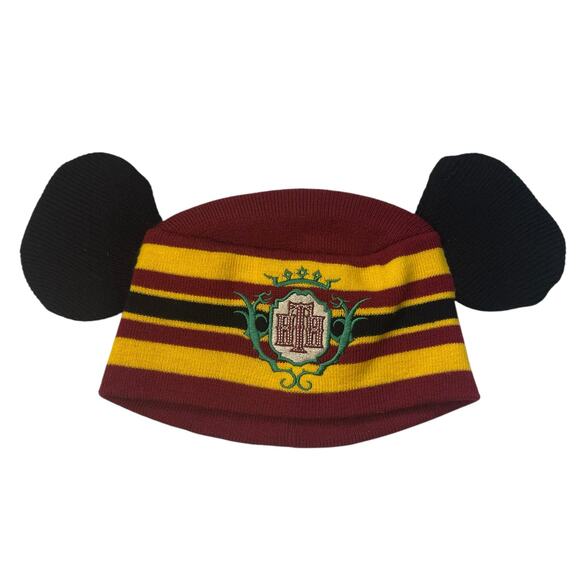 Disney Parks Hollywood Tower Hotel Bellhop Mickey Ears Beanie Hat OS